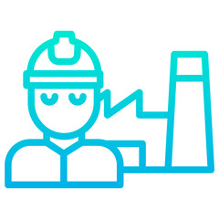 Outline Gradient Factory icon