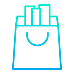 Outline Gradient Office Bag icon