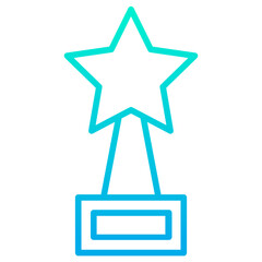 Outline Gradient Home Award icon