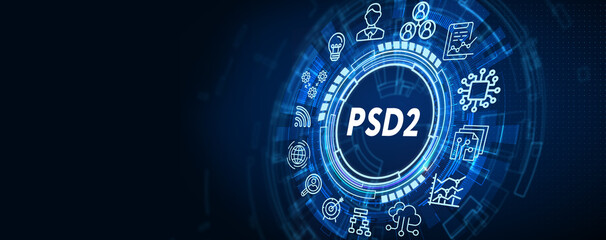 Fintech Financial technology Cryptocurrency investment and digital money. Business concept on virtual screen. 3d illustration