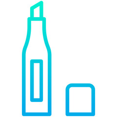 Outline Gradient Marker pen icon