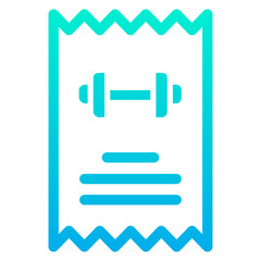 Outline Gradient Education Bill icon