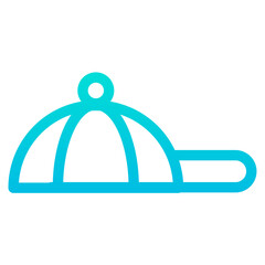 Outline Gradient Cap icon