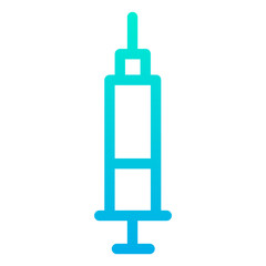 Outline Gradient Drug syringe icon
