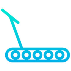 Outline Gradient Treadmill icon