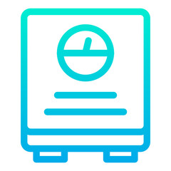 Outline Gradient Scales icon