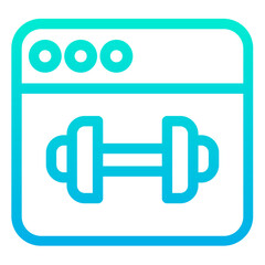 Outline Gradient Medical Webpage icon