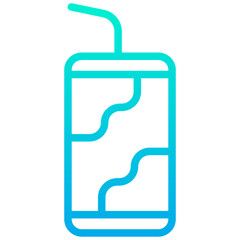 Outline Gradient Can icon