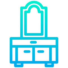 Outline Gradient Mirror icon