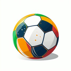 Obraz premium Professional football logo on white background