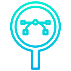Outline Gradient Search icon