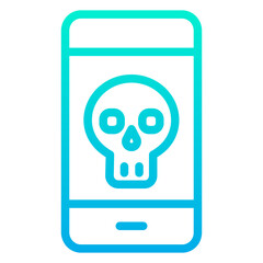 Outline Gradient Medical Phone icon