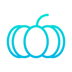 Outline Gradient Pumpkin icon