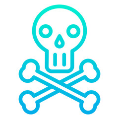 Outline Gradient Skeleton icon