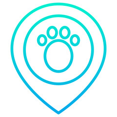 Outline Gradient Construction Worker Placeholder icon