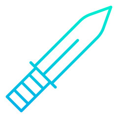 Outline Gradient Knife icon