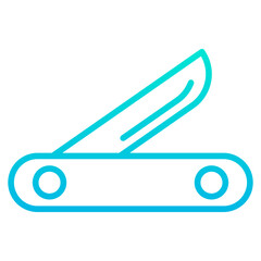 Outline Gradient Knife icon