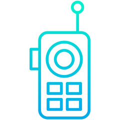 Outline Gradient Walkie Talkie icon