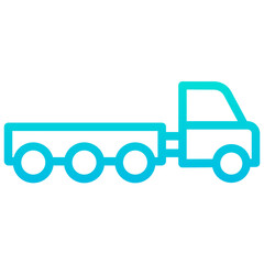 Outline Gradient Hotel Vehicle icon
