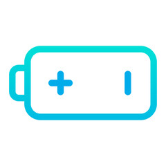 Obraz premium Outline Gradient Battery icon