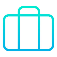 Outline Gradient Travel Briefcase icon