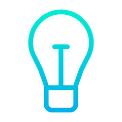 Outline Gradient Bulb icon