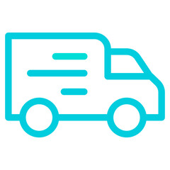 Outline Gradient Truck icon