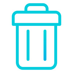 Outline Gradient Trash icon
