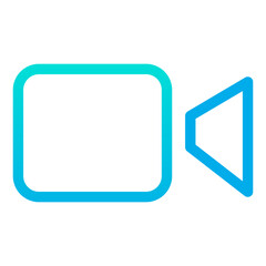 Outline Gradient Valentin Video icon