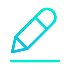 Outline Gradient Writing icon