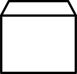 cardboard box icon outline