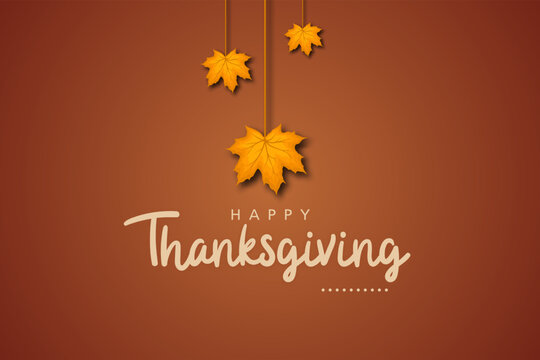 Greeting card for hand lettering Thanksgiving day celebration. Vector illustration.