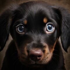 Close-up of chocolate labrador puppy