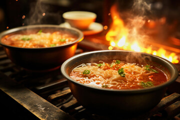 Delicious warm soup