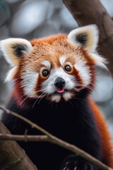 Close-up of a Wild Red panda