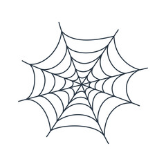 Halloween spider cobweb on white background for vector illustration