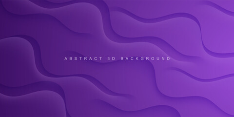 Realistic abstract dark purple background with 3d wavy emboss design. Eps10 Vector