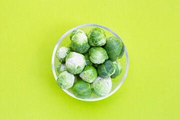 Fresh brussels sprouts. Organic vegetables