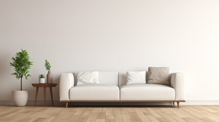 Fototapeta na wymiar View of living room with sofa
