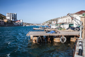 Bay of Balaklava, on a sunny day. Crimea