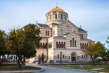 Fototapeta na wymiar The Saint Vladimir Cathedral, Crimea