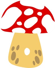Mushroom Letter O