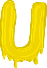 Fluid Font Letter U