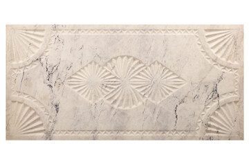 Marble look wall detail with special pattern. styrofoam with artificial marble pattern. beautiful...