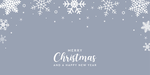 bright banner christmas card with snowflake border vector illustration EPS10