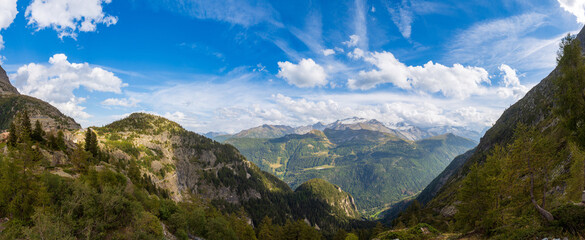 Landscape view from Emosson lake, Switzerland
