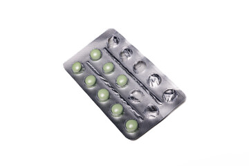 pills isolated on white background