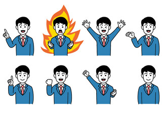 男性仕事スーツ会社