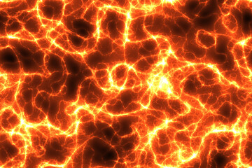 Fototapeta premium Fire burning and glowing flames seamless pattern, high resolution background