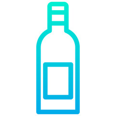 Outline Gradient Floating Bottle icon